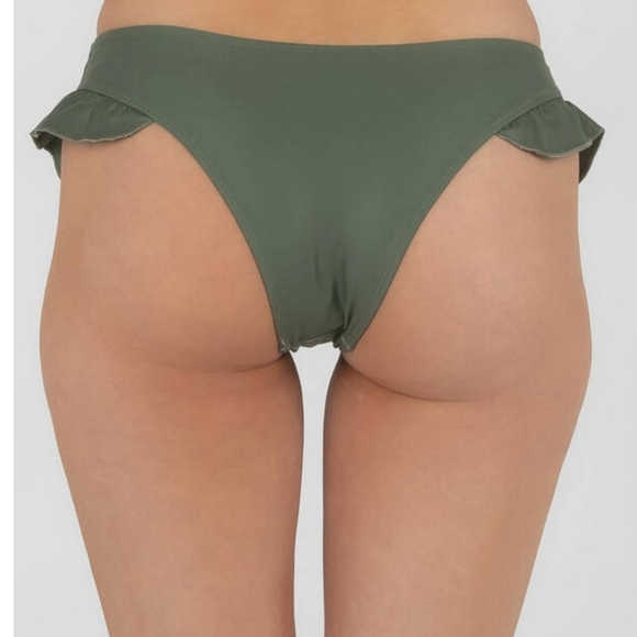 NWT Dream Bandits Sustainable Green Ruffle Low Rise Byron Bikini Breif Medium - Picture 4 of 12